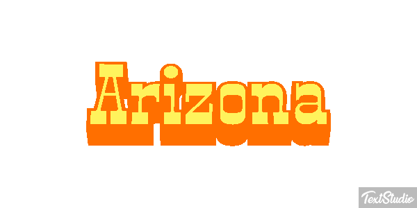 Arizona Text effect