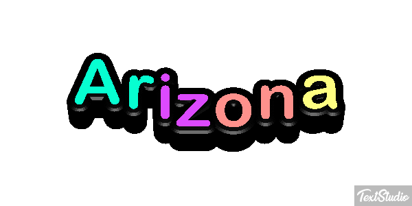 Arizona Text effect