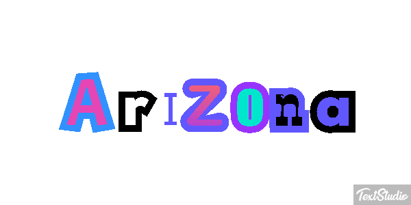 Arizona Text effect
