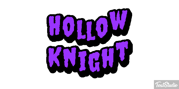 Hollow Knight Efecto de texto