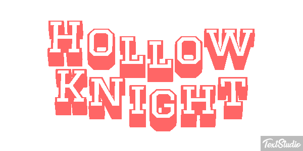 Hollow Knight Efecto de texto