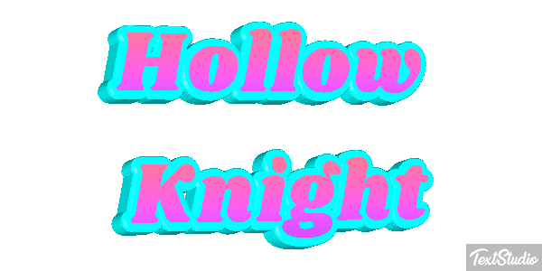 Hollow Knight Efecto de texto