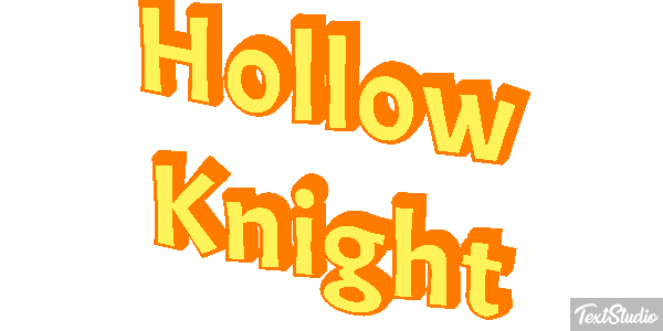 Hollow Knight Efecto de texto