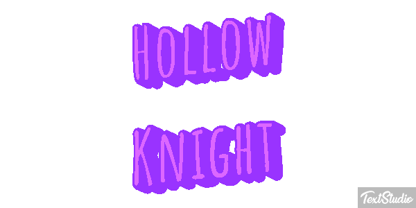 Hollow Knight Efecto de texto
