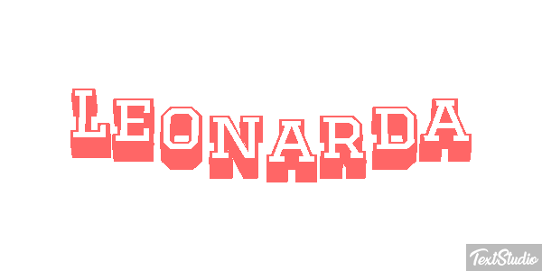 Leonarda Effetto testo