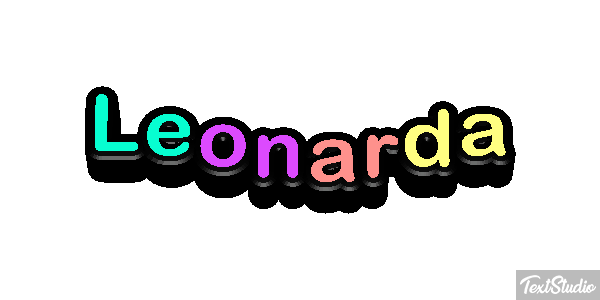Leonarda Effetto testo