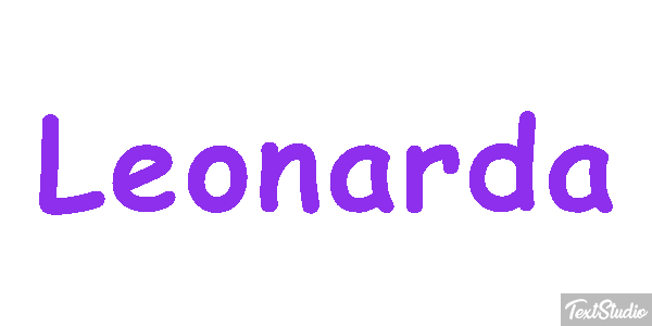 Leonarda Effetto testo