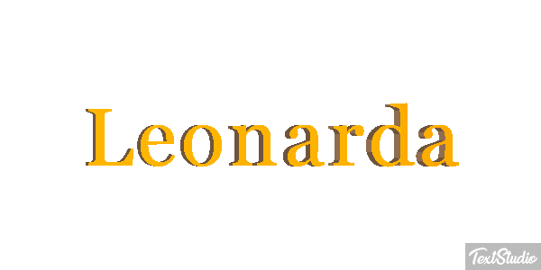 Leonarda Effetto testo