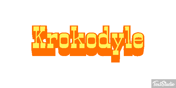 Krokodyle Effet de texte