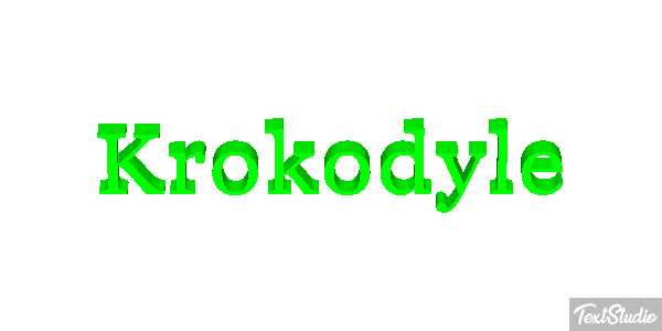 Krokodyle Effet de texte