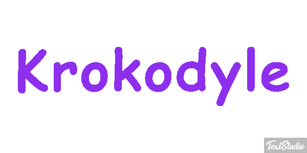 Krokodyle Effet de texte