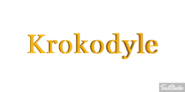 Krokodyle Effet de texte