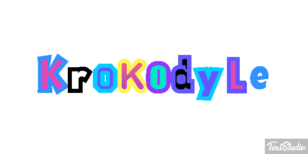 Krokodyle Effet de texte
