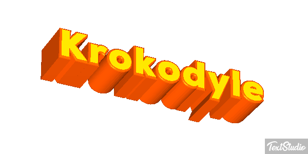 Krokodyle Effet de texte