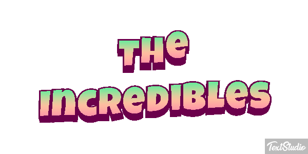 The Incredibles Text effect