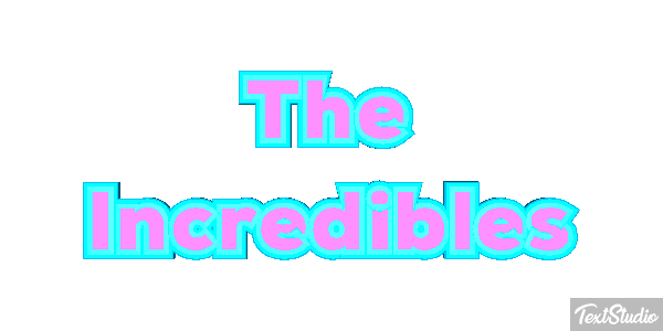 The Incredibles Text effect