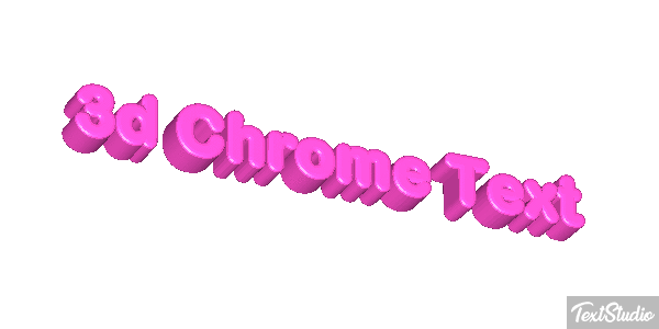 3d Chrome Text Effetto testo