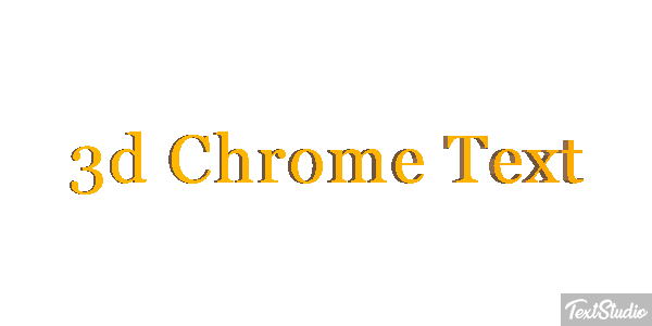 3d Chrome Text Effetto testo