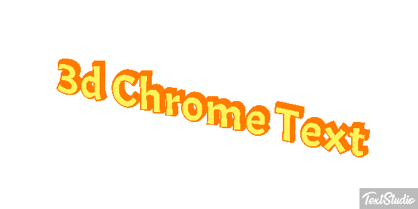 3d Chrome Text Effetto testo