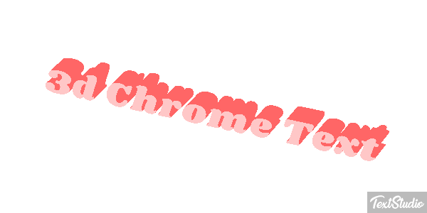 3d Chrome Text Effetto testo