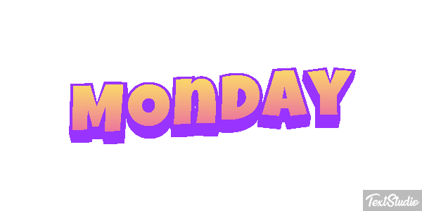 Monday Текстовый эффект