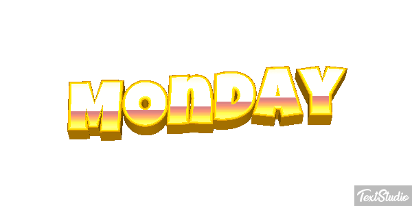 Monday Текстовый эффект