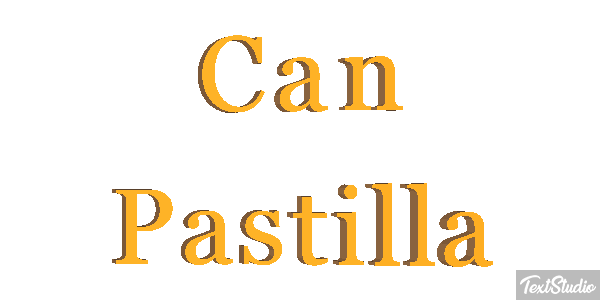 Can Pastilla Effetto testo
