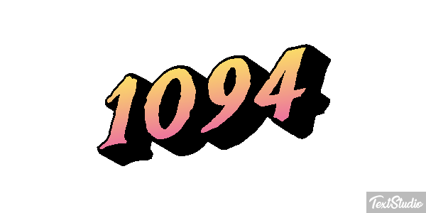 1094 Text effect