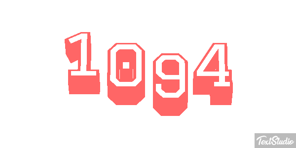 1094 Text effect