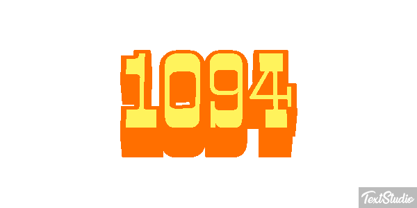 1094 Text effect