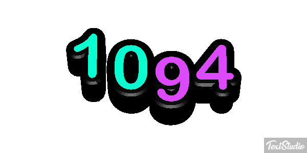 1094 Text effect