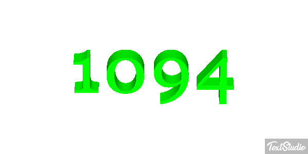 1094 Text effect