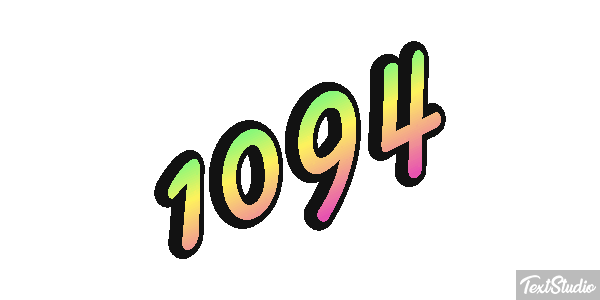 1094 Text effect