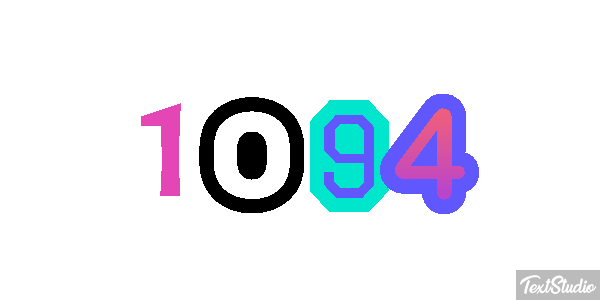1094 Text effect