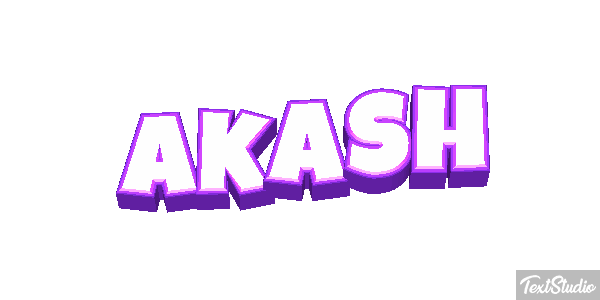 Akash Text effect