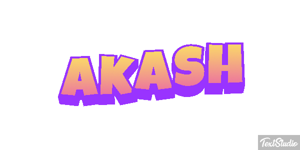 Akash Text effect