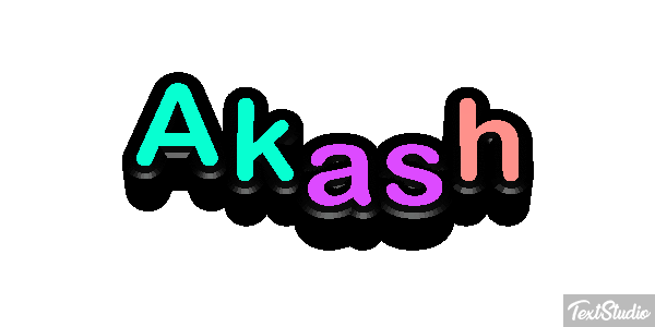 Akash Text effect