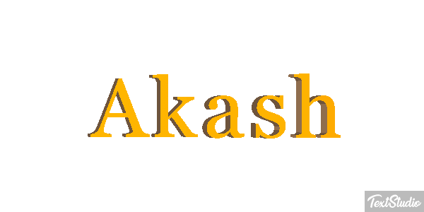 Akash Text effect