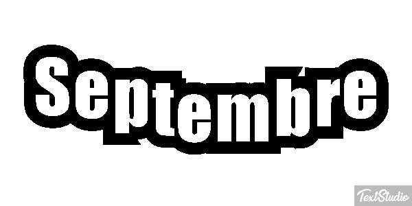 Septembre Текстовый эффект