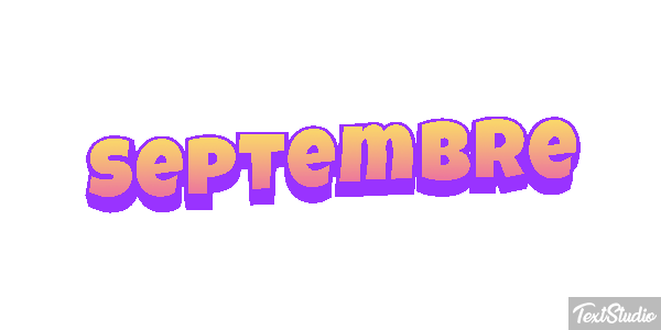 Septembre Текстовый эффект