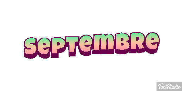 Septembre Текстовый эффект