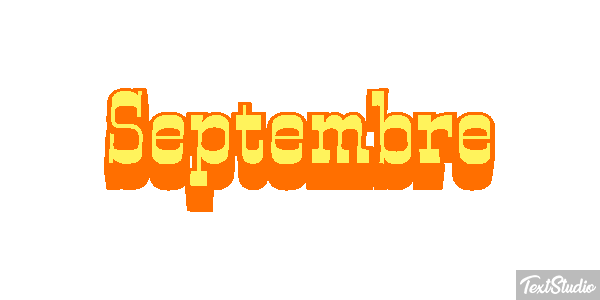 Septembre Текстовый эффект