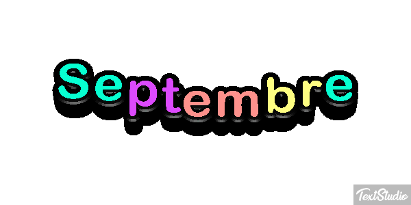 Septembre Текстовый эффект