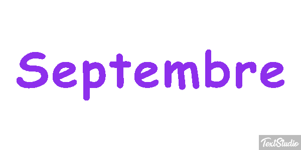 Septembre Текстовый эффект