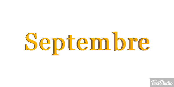 Septembre Текстовый эффект