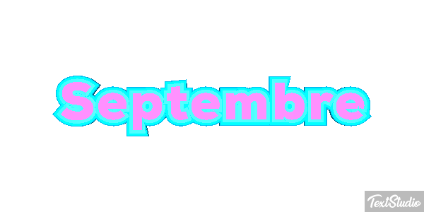 Septembre Текстовый эффект