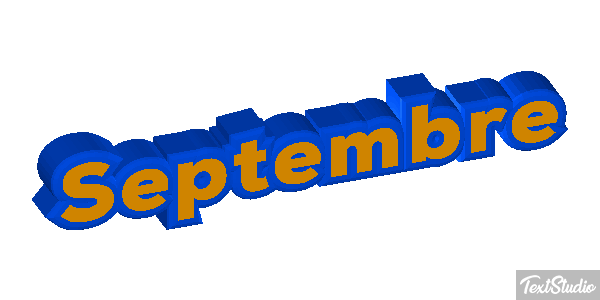 Septembre Текстовый эффект