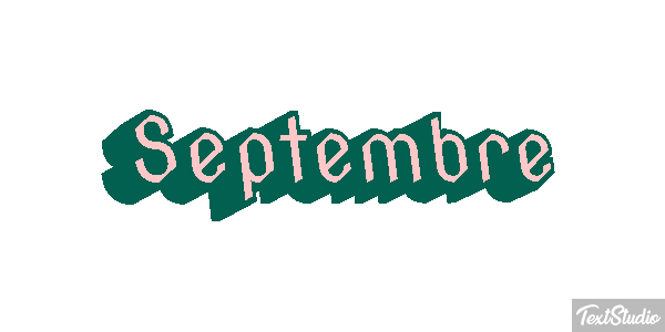 Septembre Текстовый эффект