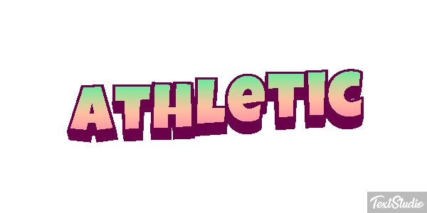 Athletic Effet de texte