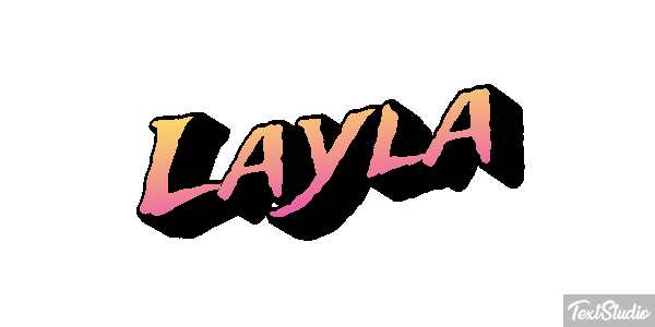 Layla Tekst effect